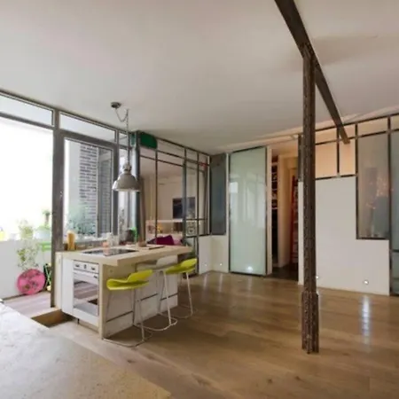 Two Bd Modern Loft Near Montmartre! Appartement *